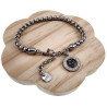 RVS Jasseron Schakelarmband met Hand van Fatima Hanger Verstelbaar