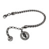 RVS Jasseron Schakelarmband met Hand van Fatima Hanger Verstelbaar