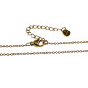 45cm tot 50cm Ketting met Kruishanger Unisex - Verguld RVS - Kabelketting met Kruis Dames - Heren