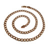 50cm Ketting Unisex - Roségoud Plated - Cubaanse Schakelketting XUPING
