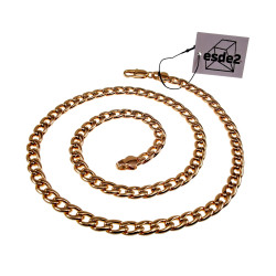 50cm Ketting Unisex - Roségoud Plated - Cubaanse Schakelketting XUPING