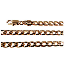 50cm Ketting Unisex - Roségoud Plated - Cubaanse Schakelketting XUPING