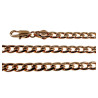 50cm Ketting Unisex - Roségoud Plated - Cubaanse Schakelketting XUPING