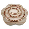 50cm Ketting Unisex - Roségoud Plated - Cubaanse Schakelketting XUPING
