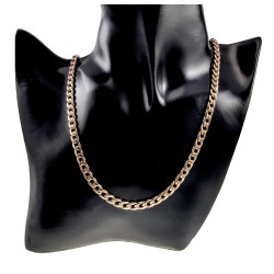 50cm Ketting Unisex - Roségoud Plated - Cubaanse Schakelketting XUPING