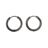 ∅15mm Gedraaide Oorringen Unisex - RVS Oorbellen Dames - Heren