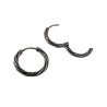 ∅15mm Gedraaide Oorringen Unisex - RVS Oorbellen Dames - Heren