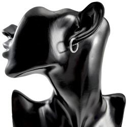 ∅15mm Gedraaide Oorringen Unisex - RVS Oorbellen Dames - Heren
