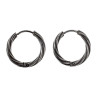 ∅17mm Gedraaide Oorringen Unisex - RVS Oorbellen Dames - Heren