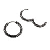 ∅17mm Gedraaide Oorringen Unisex - RVS Oorbellen Dames - Heren