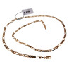 60cm Figaro Ketting Unisex - Rosé Gold Plated - Schakelketting XUPING