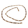 60cm Figaro Ketting Unisex - Rosé Gold Plated - Schakelketting XUPING