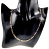60cm Figaro Ketting Unisex - Rosé Gold Plated - Schakelketting XUPING