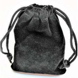45cm tot 50cm Ketting met Hanger Dames - Gepolijst RVS - Ketting met Zwarte Halve Maan Hanger