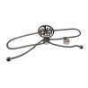 15cm tot 20cm Armband Dames - Gepolijst RVS - Armband met Schuifsluiting - Jasseron Schakelarmband met Levensboom