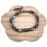 Gepolijst RVS - Byzantijnse Schakelarmband met Koffieboon Schakel Dames