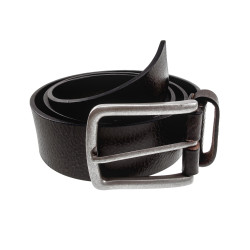 90 tot 100cm Echt Leer Leren Riem - Gebarsten Donkerbruin Riem - 4cm
