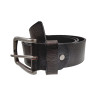 90 tot 100cm Echt Leer Leren Riem - Gebarsten Donkerbruin Riem - 4cm