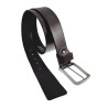90 tot 100cm Echt Leer Leren Riem - Gebarsten Donkerbruin Riem - 4cm