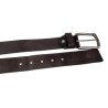 90 tot 100cm Echt Leer Leren Riem - Gebarsten Donkerbruin Riem - 4cm
