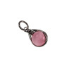 60cm x 3mm Jasseron-Ketting + Roze Kattenoogsteen Hanger Dames - RVS - Handgemaakt Visgraattechniek Steen Hanger met Ketting