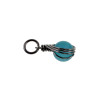 25mm x 10mm Turquoise Kattenoogsteen Hanger Dames - RVS - Handgemaakt Visgraattechniek Steen Hanger