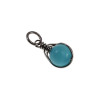 25mm x 10mm Turquoise Kattenoogsteen Hanger Dames - RVS - Handgemaakt Visgraattechniek Steen Hanger