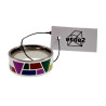 Emaille Ring Dames - Gepolijst RVS Geometrisch Gekleurde Emaille Ring