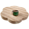Ring Dames - Gepolijst RVS - Brede Ring met Groen Opalsteen