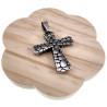 61mm x 42mm Kruis Hanger Unisex - Gepolijst RVS - Grote Kruishanger