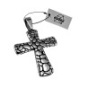 61mm x 42mm Kruis Hanger Unisex - Gepolijst RVS - Grote Kruishanger