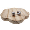 ∅13mm x 7mm  RVS Brede Oorringen - Zand-Ontwerp - Unisex