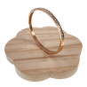 Roséverguld RVS Bangle Dames - Armband met Een Streep Zirkoniastenen