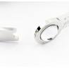 Brede Roestvrijstalen Slavenarmband met Kristal