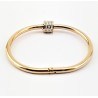 Roségoudkleurige RVS Bangle Ronde Design