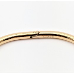 Roségoudkleurige RVS Bangle Ronde Design