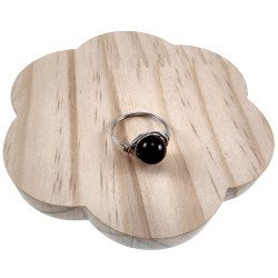 Solitairring Dames - RVS - Handgemaakte Ring met Rode Carneool Agaat