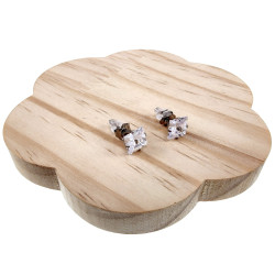8mm Vierkante Zirkonia Oorknopjes Unisex - RVS -  Zirkonia Oorbellen