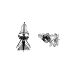 8mm Vierkante Zirkonia Oorknopjes Unisex - RVS -  Zirkonia Oorbellen