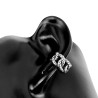 Nep-Helix Oorbel Unisex - Zilverkleur RVS - Klem Oorbel - Cubaans Schakel Fake Oorbel - Oorpiercing