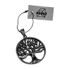60cm x 3mm Jasseron-Ketting + ∅28mm Levensboom Hanger Unisex - RVS
