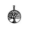 60cm x 3mm Jasseron-Ketting + ∅28mm Levensboom Hanger Unisex - RVS