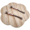 65 mm Lange Oorbellen Dames - Gepolist RVS - Elegante Roze Schelpparel- en Kristaloorbellen - Handgemaakt