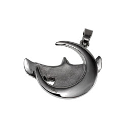 60cm x 3mm RVS Jasseron-Ketting + 49mm Havik Arend Hanger Unisex