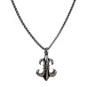 38mm Leliebloem Hanger Heren - Gepolijst RVS - Fleur de Lis Hanger