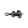 38mm Leliebloem Hanger Heren - Gepolijst RVS - Fleur de Lis Hanger
