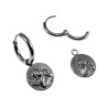 ∅16mm x 2mm Oorringen Dames - RVS - Oorbellen met Beschermengel Hanger