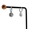 ∅16mm x 2mm Oorringen Dames - RVS - Oorbellen met Beschermengel Hanger