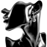 ∅16mm x 2mm Oorringen Dames - RVS - Oorbellen met Beschermengel Hanger