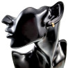 ∅10mm x 4mm Mini Oorringen met Zirkoniasteen Unisex - Verguld RVS